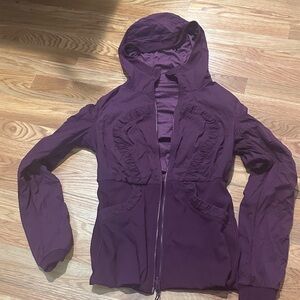 Lulu Lemon Women's Purple Hooded Jacket
